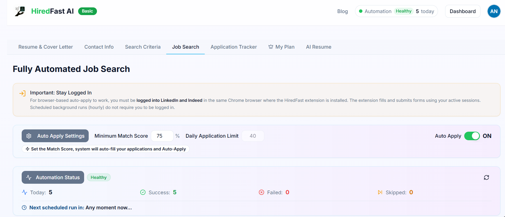 HiredFast — AI Auto-Apply & ATS Resume Optimizer
